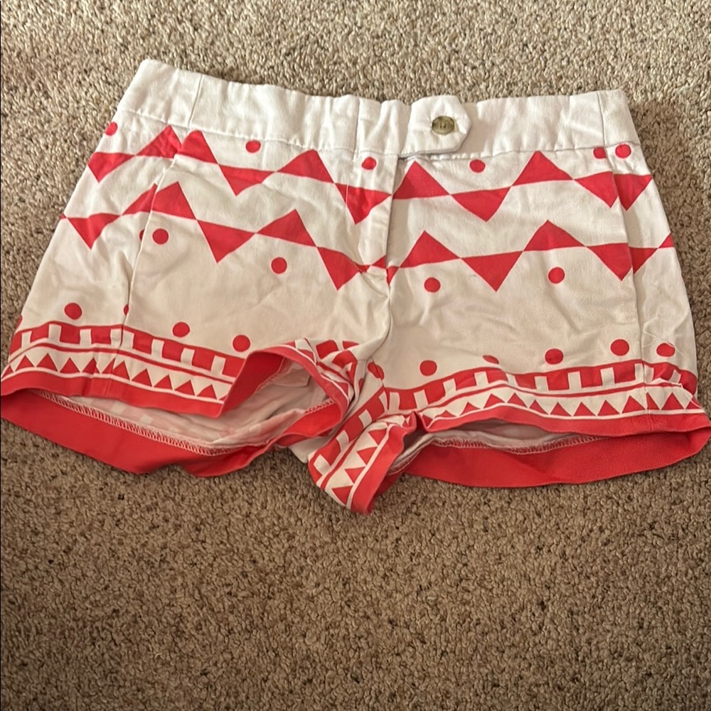 Stylish Pink and White Women's Shorts